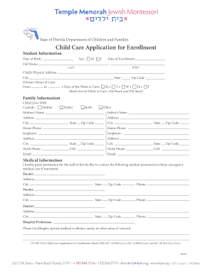 dcf forms