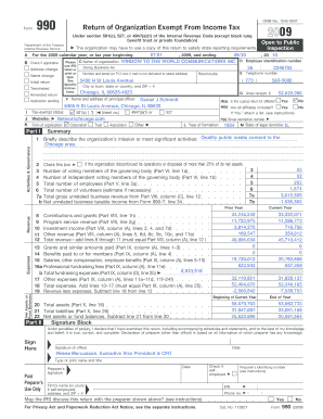 Form 990 Return of Organization Exempt From Income Tax