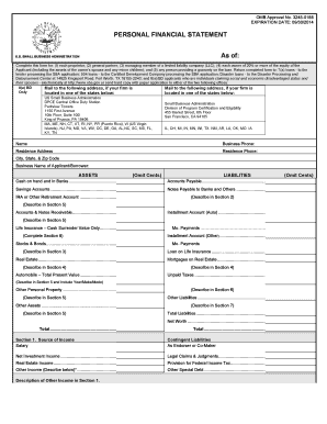 Personal Financial Statement - 2012.doc