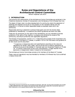 Driftwood keys architectural committee form