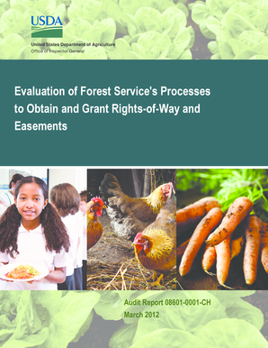 Evaluation of Forest Service's Processes to Obtain and Grant Rights ... - usda