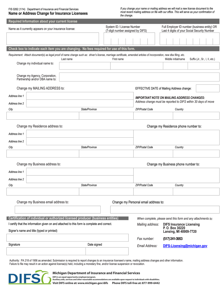 difs form mi Preview on Page 1
