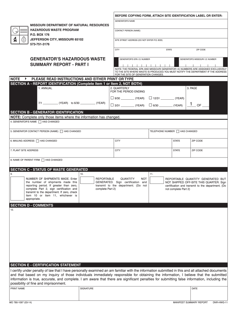 mo dnr report Preview on Page 1