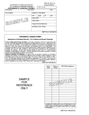 2012 2018 form cbp i 95 fill online printable fillable blank form i 95