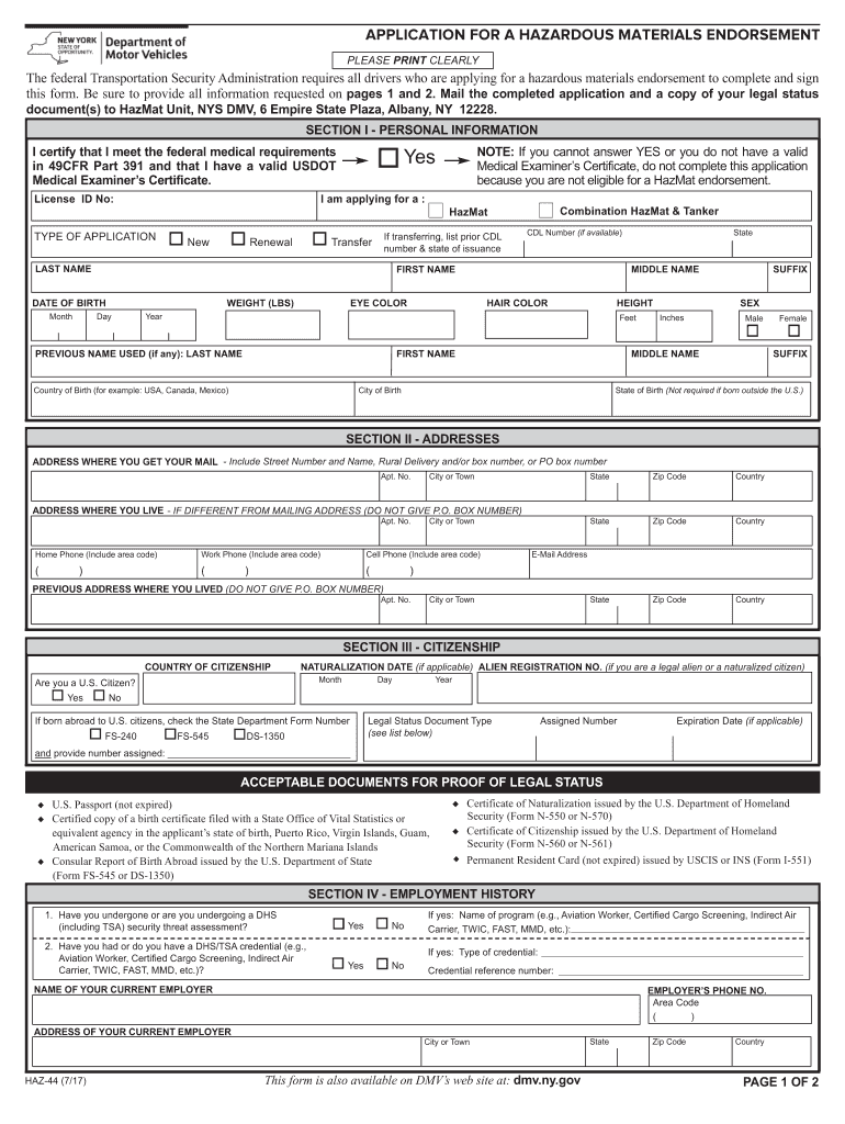 Form haz: Fill out & sign online | DocHub