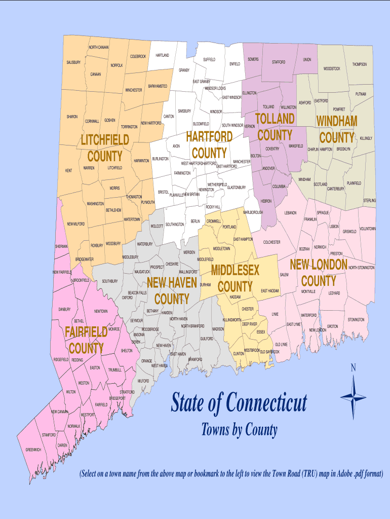 The state map of connecticut Fill out & sign online DocHub