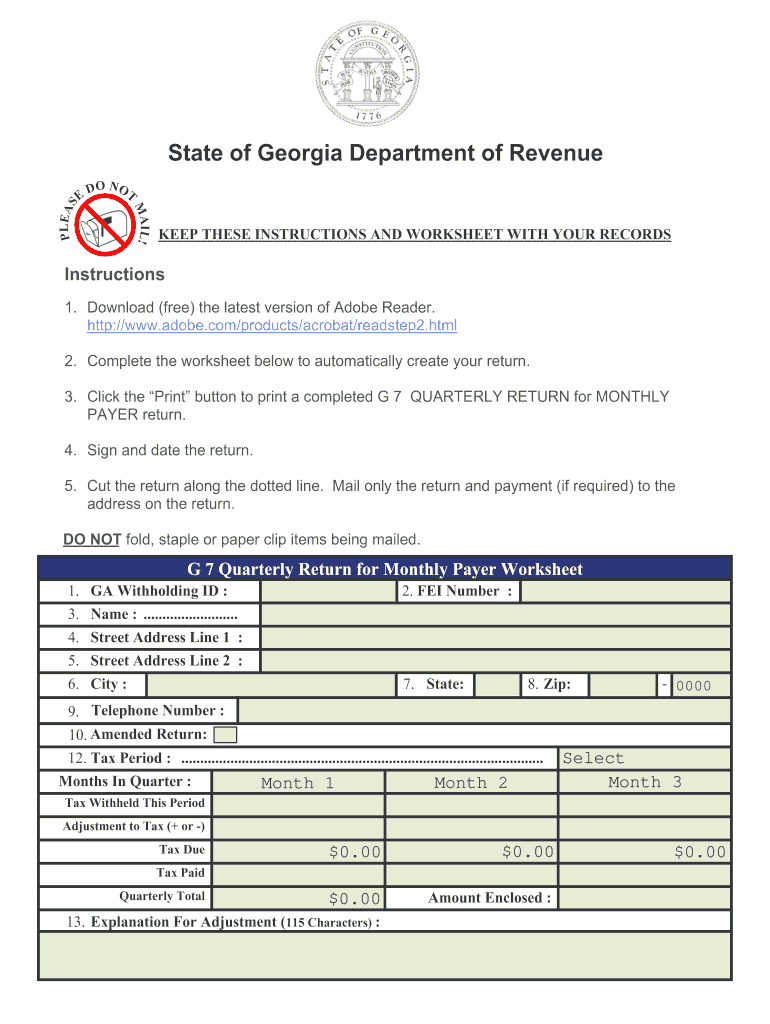 g7 form Preview on Page 1