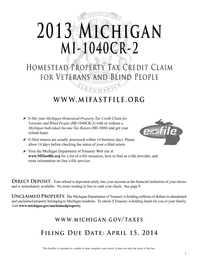 2013 form tax credit claim Preview on Page 1