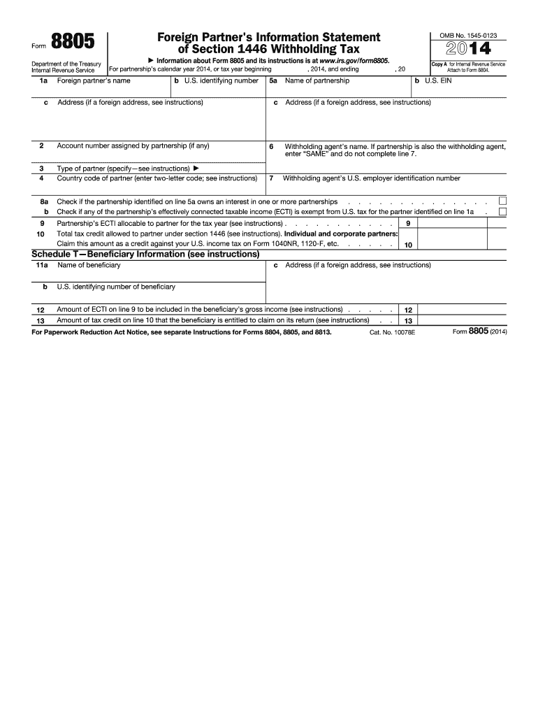 form 8805 Preview on Page 1