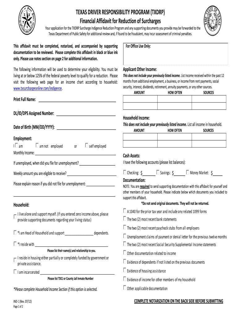 form surcharge Preview on Page 1