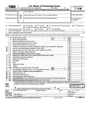 1065 form for 2014