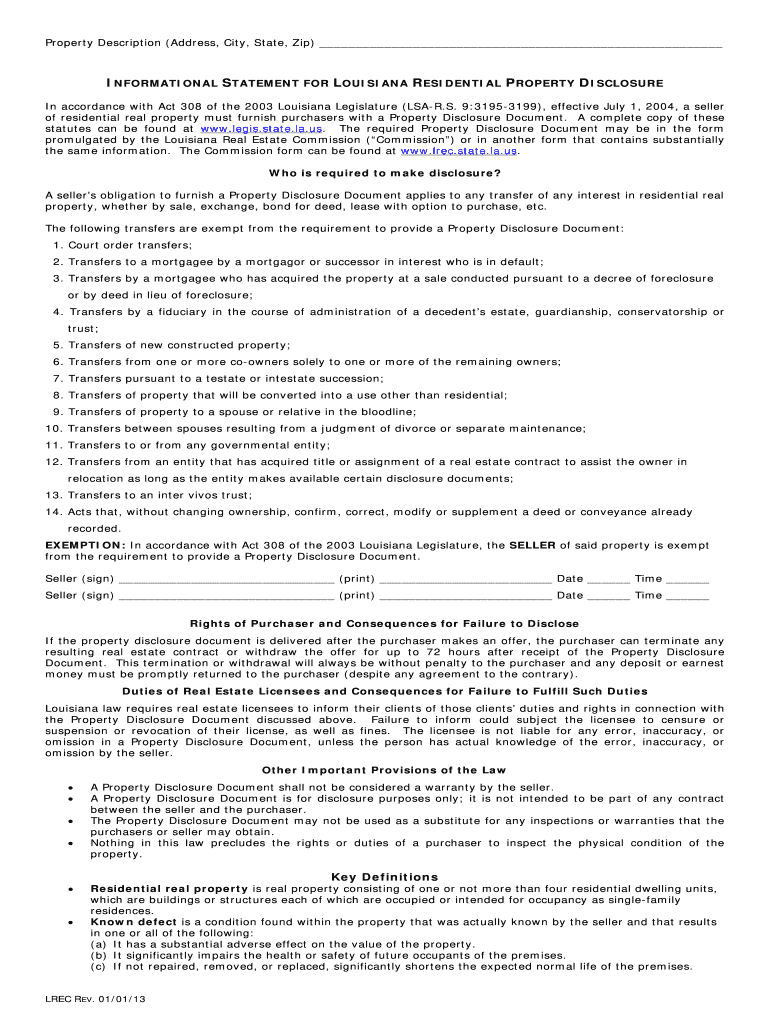 louisiana real estate forms Preview on Page 1