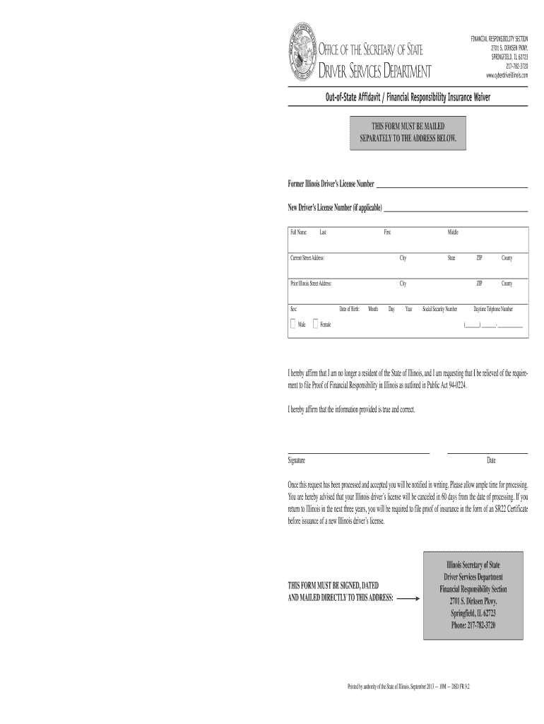 2013 2020 Form Il Dsd Fr 9 Fill Online Printable Fillable Blank