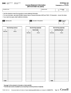 2014-2020 Form Canada T2 SCH 125 E Fill Online, Printable ...