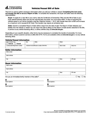 basic vehicle bill of sale