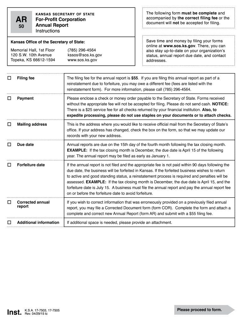 kansas 50 form Preview on Page 1