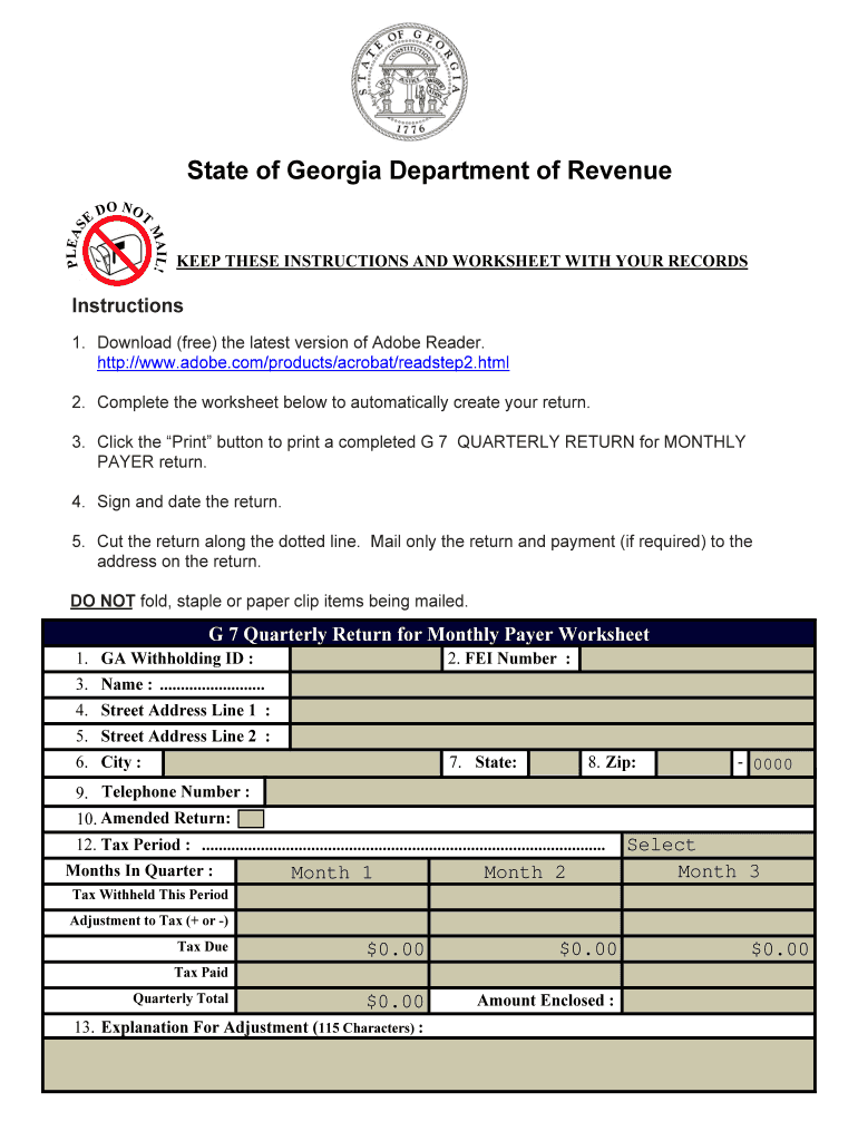 2014 g 7 form Preview on Page 1