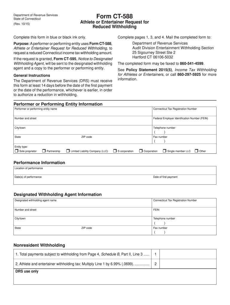 withholding athlete 2015 form Preview on Page 1