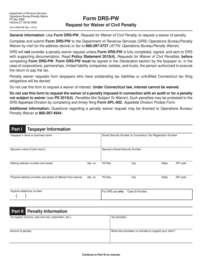 form drs ct 2015 Preview on Page 1