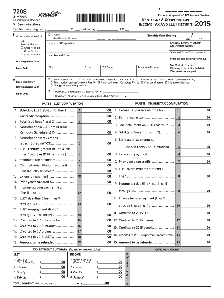 2015 kentucky form 720s Preview on Page 1