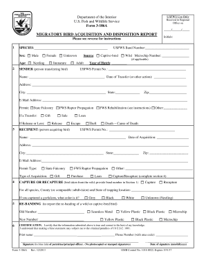 Fillable Online fws U.S. Fish and Wildlife Service Form 3-186a - fws ...