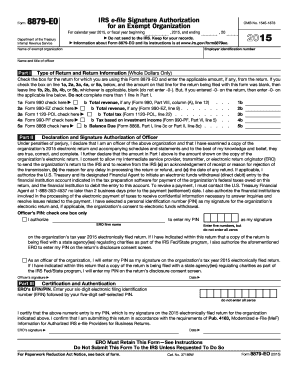 IRS Form 8879-EO for Exempt Organizations