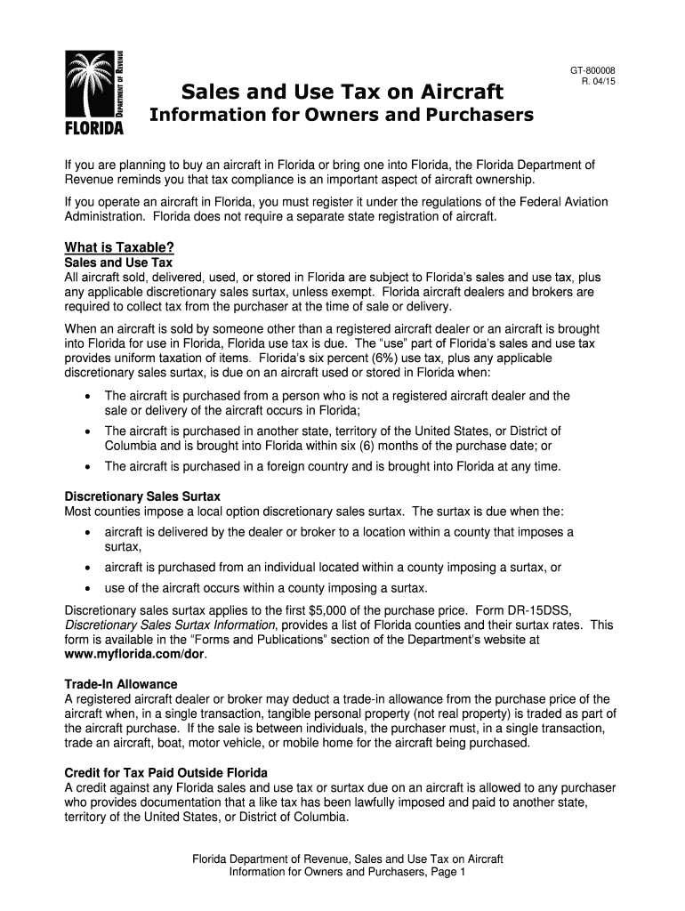 how to avoid aircraft sales tax in florida Preview on Page 1