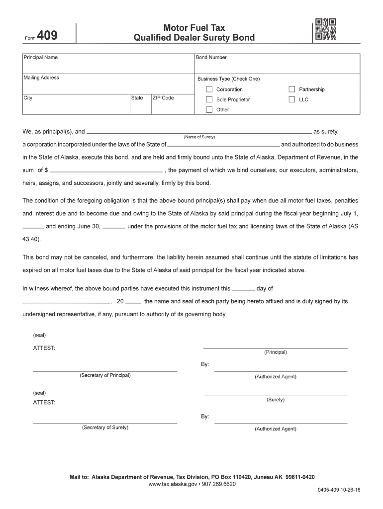 alaska motor fuel bond Preview on Page 1