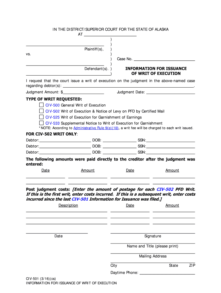 ak civ501 information Preview on Page 1