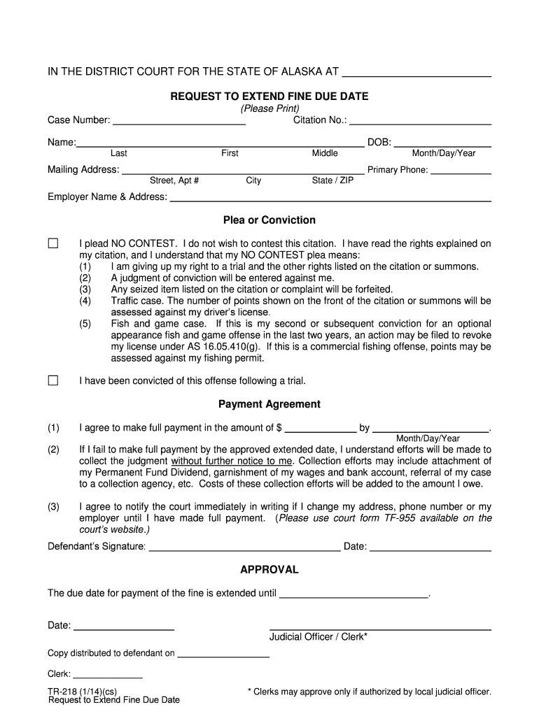 Tr 218 Form Editable Copy Fill Online Printable Fillable Blank 