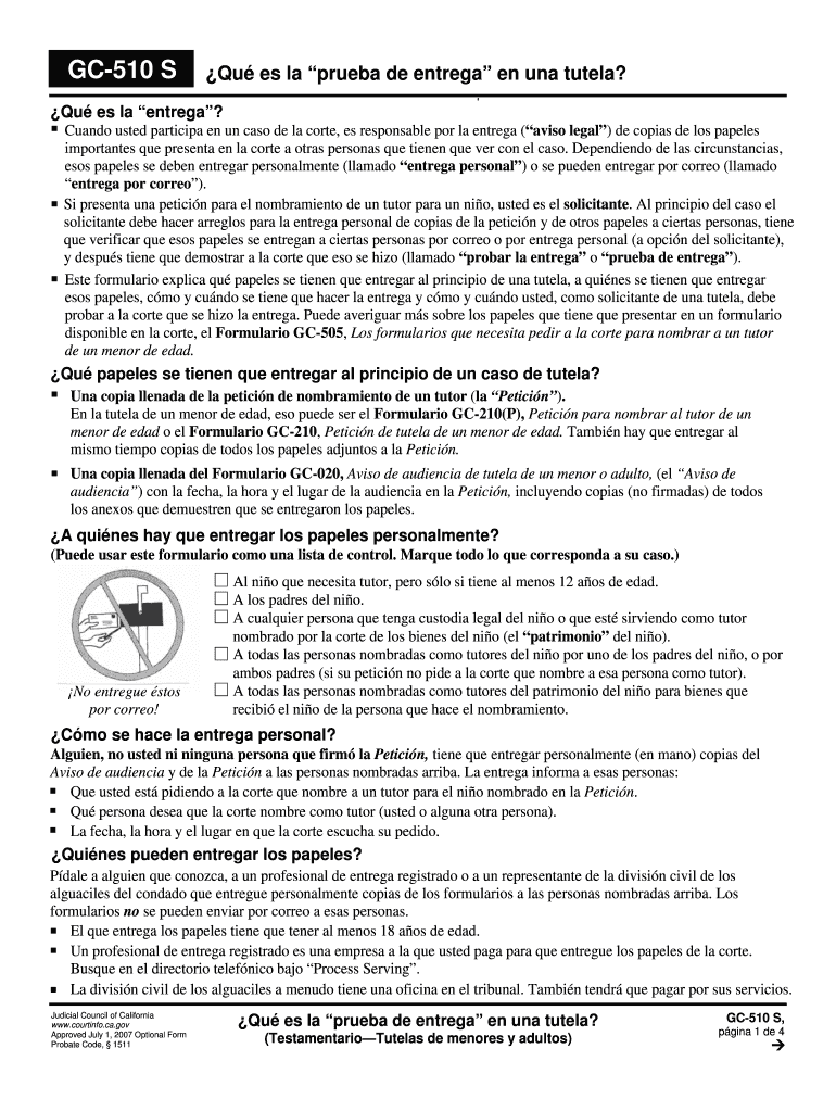 california 510 que una Preview on Page 1