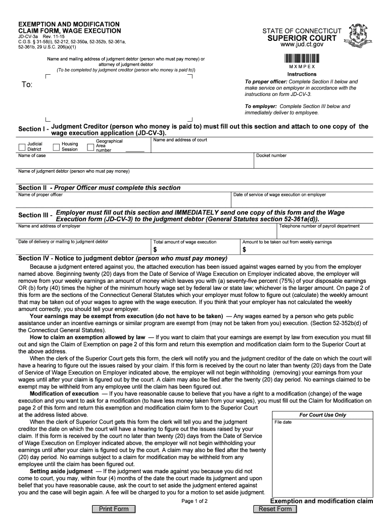 ct claim form Preview on Page 1