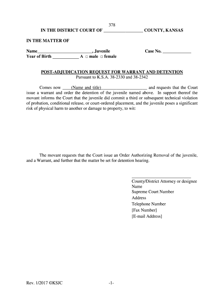 Rev 1 2017 KSJC -1 - Kansas Judicial Council - kansasjudicialcouncil Preview on Page 1