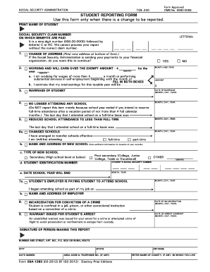 social security c or hc form