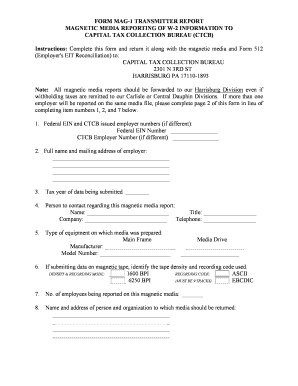 MAG-1 Transmitter Report