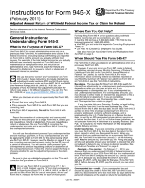 Form 945-X Instructions