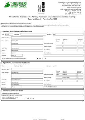 Householder Application for Planning Permission