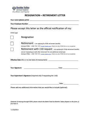 Retirement resignation letter - Form 484 Change to company details - bvsd