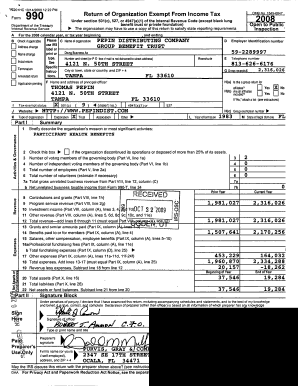 Form 990 Return of Organization Exempt From Income Tax