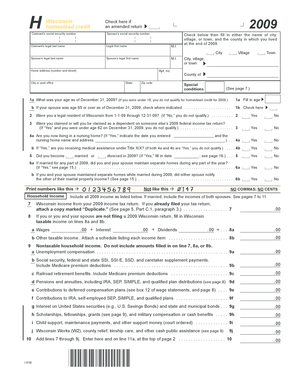 Wisconsin Homestead Credit Claim
