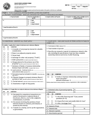 Indiana Sales Disclosure Form