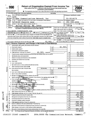 Form 990 Return of Organization Exempt From Income Tax