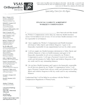 Workers Compensation Financial Liability Agreement