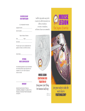 Moose Legion Membership Application