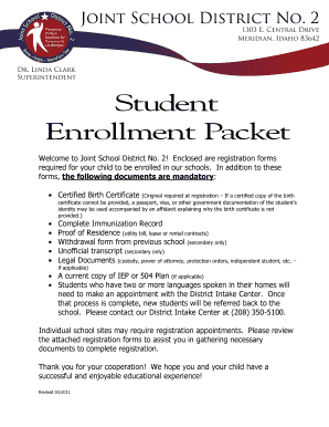 Student Enrollment Form