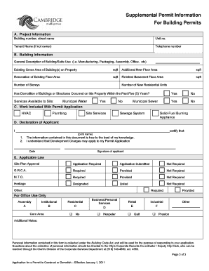 Building Permit Application