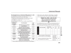 Honda Accord Hybrid Manual Order Form