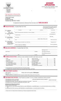 Value Line Mutual Funds Application