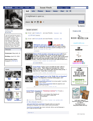 To Kill a Mockingbird Character Profile