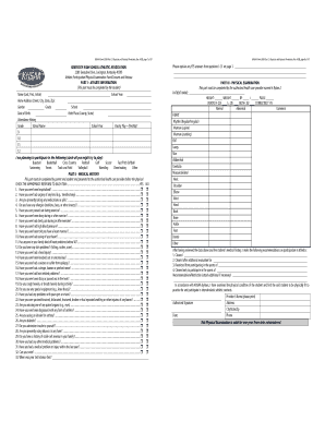 KHSAA Athletic Participation Form